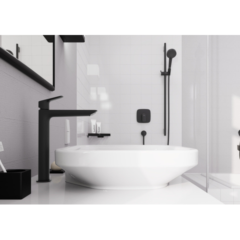 Hansgrohe Fixfit Muuraansluitbocht E - zonder terugslagklep - mat zwart SW451565