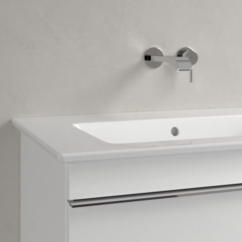 Villeroy & Boch venticello meubelwastafel - 800x500mm - met kraangat - met overloop CeramicPlus - White Alpine (glans wit) 1025143