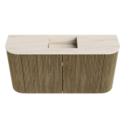 Mondiaz JOYA-DLUX Meuble de salle de bains 83.2cm - arrondis gauche et droite couleur Dusk - Vasque FAYE position Milieu Sans trou de robinet couleur Meli. SW1425870