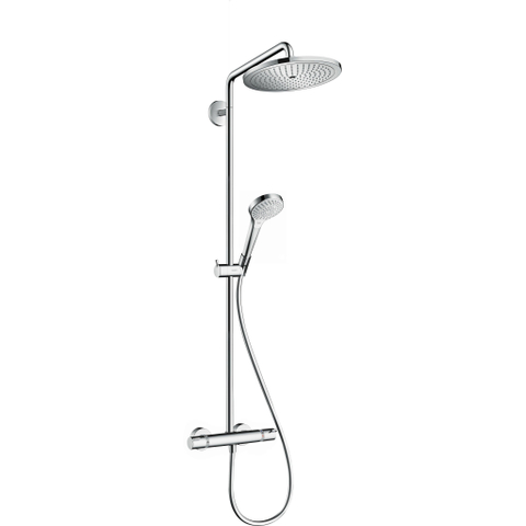 Hansgrohe Croma select s Showerpipe - 280 - 1jet - ecosmart - met thermostaat - hoogglans chroom SW73189