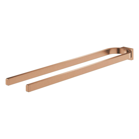 Grohe Selection Handdoekhouder - 36cm - dubbel - niet draaibaar - brushed warm sunset (koper) SW444312