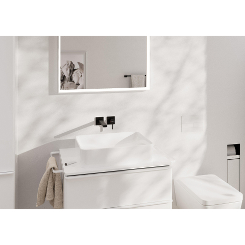 Hansgrohe Tecturis Robinet lavabo encastré - mitigeur - monocommande - bec 22.5 cm - noir mat SW918486