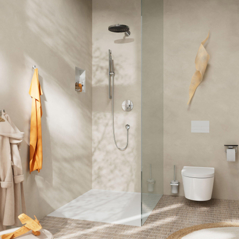 Hansgrohe Pulsify s Doucheset - 100 - 1jet - ecosmart+ - met glijstang 65 cm - hoogglans chroom SW918143