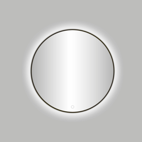 Best Design Moya Venetië ronde spiegel Gunmetal incl.led verlichting Ø 80 cm SW373294
