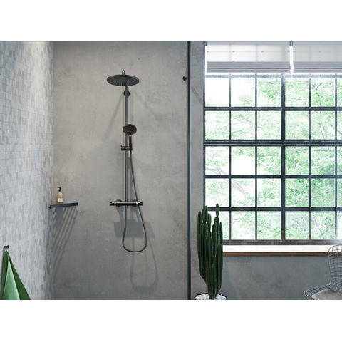 Hansgrohe AddStoris Q zeepkorf hoek - geborsteld zwart chroom (antraciet) SW651200