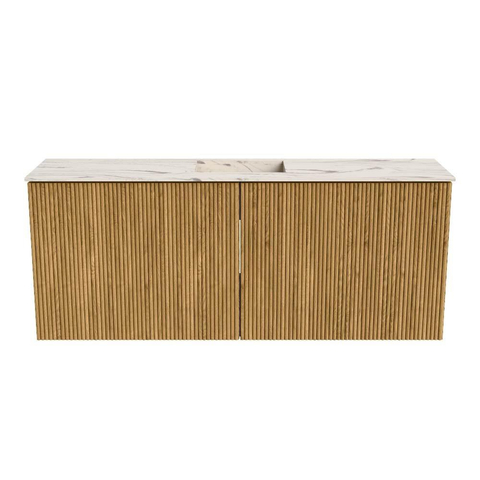 Mondiaz JOYA-DLUX 100cm toiletmeubel - kleur Oak - Wastafel FAYE positie Midden 1 kraangat kleur Nata. SW1424010