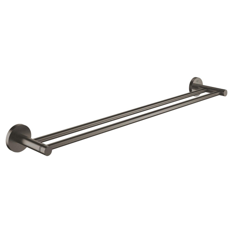 Grohe Essentials Handdoekhouder - 60cm - dubbel - brushed hard graphite (antraciet) SW98961