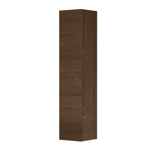 INK Armoire de salle de bains - 36x37x169cm - 1 porte - fraisage vertical - chêne massif - chocolate SW693483