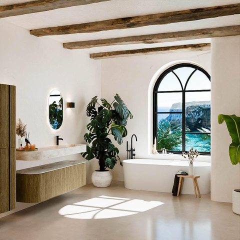 MONDIAZ THOR-DLUX Meuble de salle de bains 160cm arrondi gauche + droite couleur Dusk avec 1 tiroir et 2 portes. Vasque suspendue CLOUD Droite 1 trou de robinet couleur Frappe. SW1465036