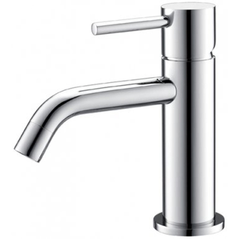Wiesbaden Style wastafelkraan - opbouw - laag - 1-gats - voorsprong 12.2cm - eengreeps - chroom SW295970
