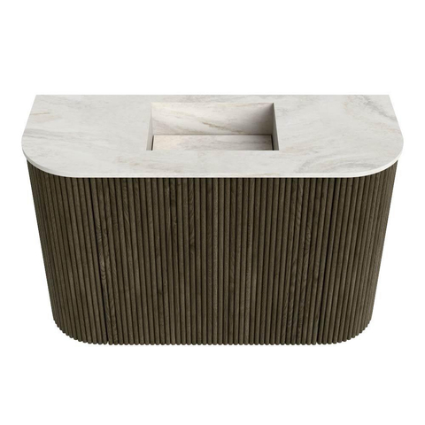 Mondiaz JOYA-DLUX 63.2cm toiletmeubel - ronding links en rechts kleur Shadow - Wastafel FAYE positie Midden Zonder kraangat kleur Ostra. SW1423020