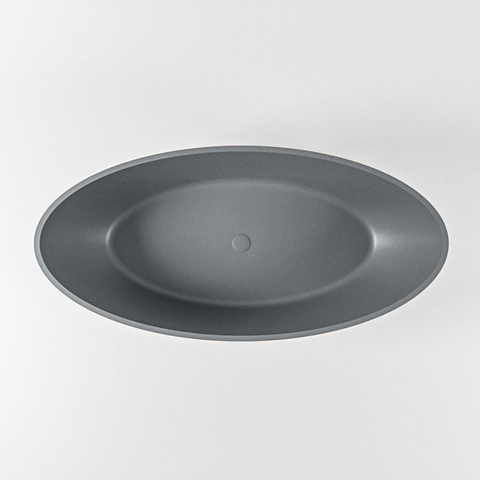 MONDIAZ ROCK Baignoire îlot - 170x70cm - couleur Plata / Talc SW1015106