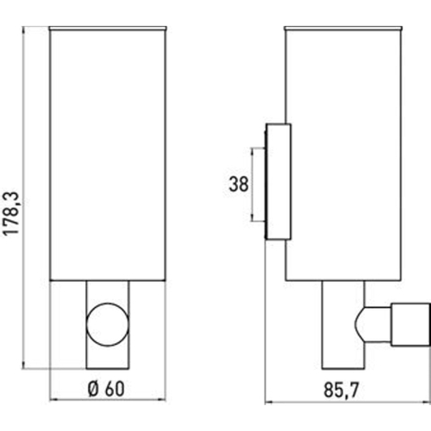 Emco System 2 distributeur de savon chrome SW29095