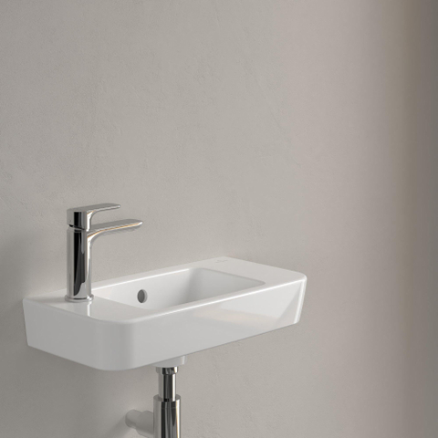 Villeroy & Boch O.novo fontein - 50x25cm m.1 kraangat - zonder overloop - White Alpine (glans wit) SW448493