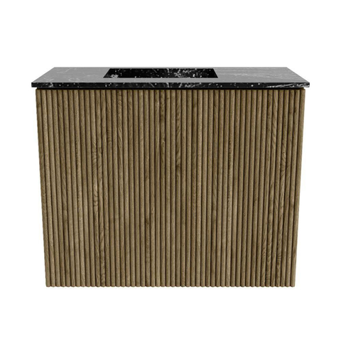 Mondiaz JOYA-DLUX 50cm toiletmeubel - kleur Dusk - Wastafel FAYE positie Links Zonder kraangat kleur Lava. SW1423211