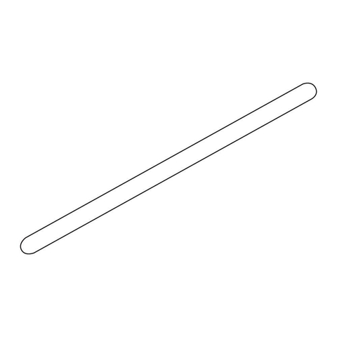 Sealskin Hooked barre de stabilisation pour montage perpendiculaire sur le verre avec le mur à une distance de 980 mm finition argent brillant SW696355