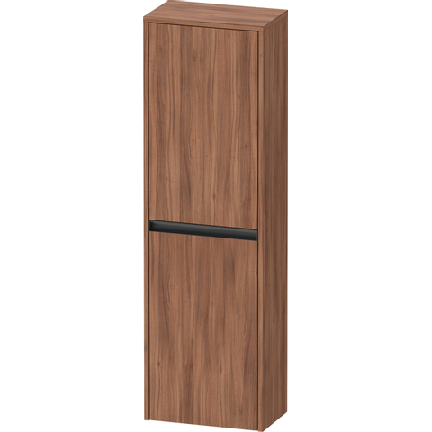 Duravit Ketho.2 Halfhoge kast - met 2 deuren - 40x132x24cm links - met tip onnoten - mat noten (hout) SW772522