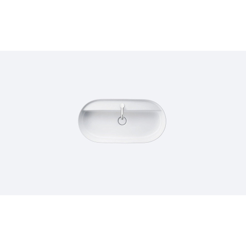 Duravit Luv Opzetwastafel - 80x40cm - met 1 kraangat - zonder overloop - glans wit SW227987