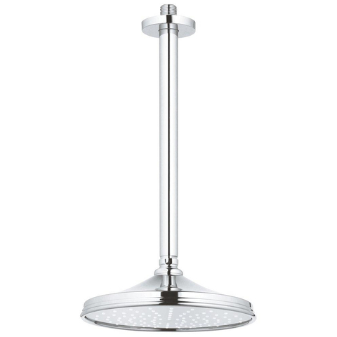 GROHE Rainshower Bras de plafond - 29cm - rosace ronde - chrome 0430076