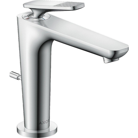 Hansgrohe Axor Citterio C 1-gats wastafelkraan 125 coolstart m. pop-up trekwaste en cubic cutvoorsprong 13.5cm - chroom SW1152153