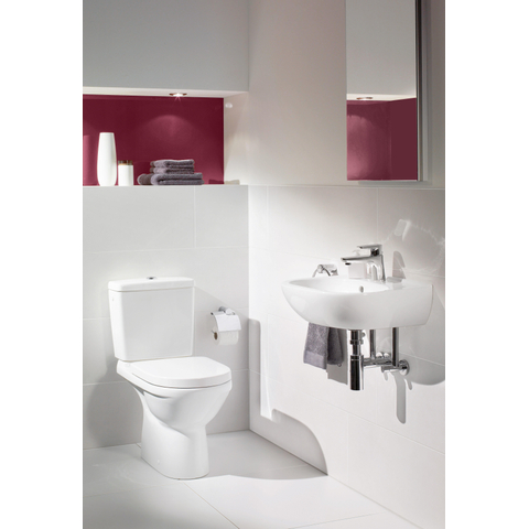 Villeroy & Boch O.novo duoblokpot - diepspoel AO - zonder reservoirafvoer verticaal - White Alpine (glans wit) 0124122