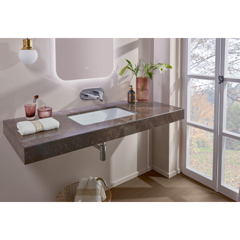 Villeroy & Boch Architectura inbouwwastafel - 60x45x17cm Rechthoek - 1 kraangat - zonder overloopgat Ceramic - White Alpine (glans wit) SW762313