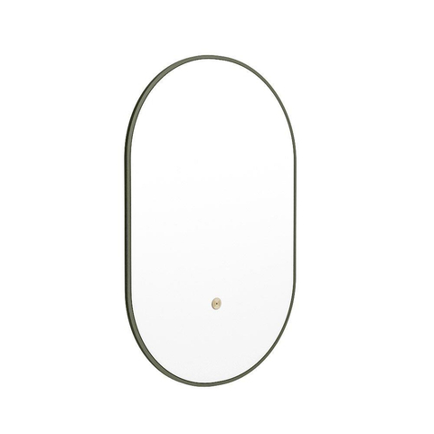 Mondiaz GLOW miroir – ovale – 45 x 90 cm – LED indirecte tout autour – capteur de mouvement – Army (vert) SW1105162