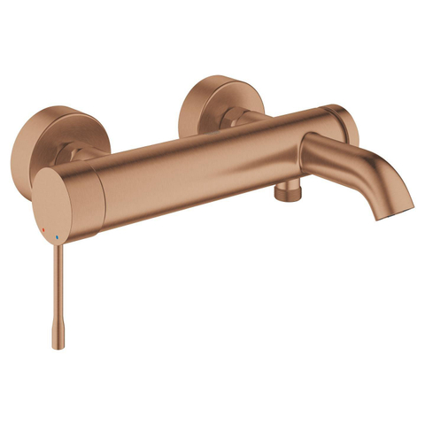 Grohe Essence New Badkraan - met omstel - met koppelingen - brushed warm sunset (koper) SW98779