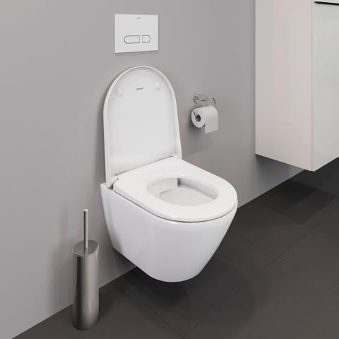 Duravit D-neo Wandclosetpack - met wandcloset - compact - diepspoel - rimless - 37x48x40cm - met verdekte bevestigigng - softclose - wit SW710694