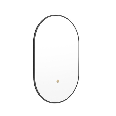 Mondiaz GLOW miroir – ovale – 45 x 90 cm – LED indirecte tout autour – capteur de mouvement – Dark Grey (gris) SW1105167