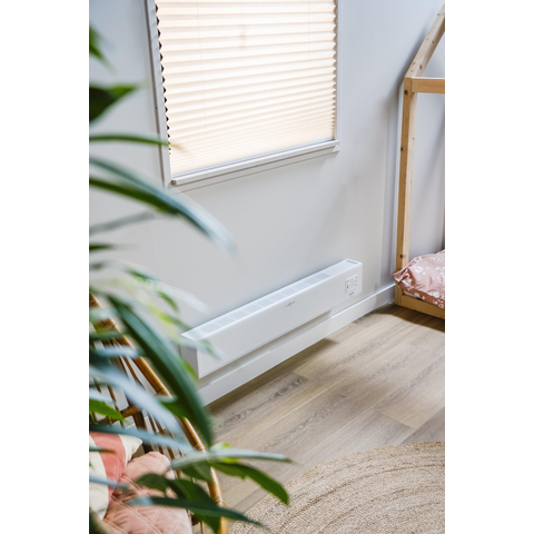 Eurom Alutherm baseboard 1000 WiFi Convectorkachel Laag 1000watt zwart TWEEDEKANS OUT14491