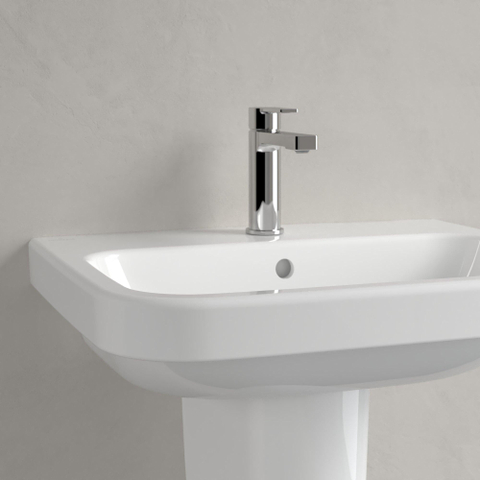 Villeroy & Boch Architectura wastafel - 60x47cm - met kraangat - met overloop - White Alpine (glans wit) 1025254