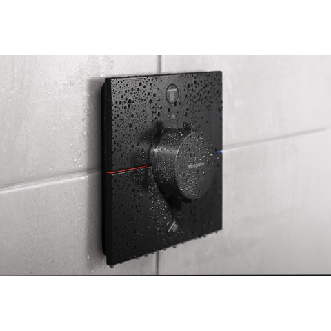 Hansgrohe ShowerSelect Comfort E Thermostaat - inbouw - 2 functies - mat zwart SW918081