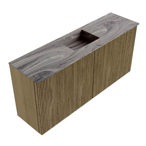 Mondiaz JOYA-DLUX 90cm toiletmeubel - kleur Dusk - Wastafel FAYE positie Midden Zonder kraangat kleur Sombra. SW1426141