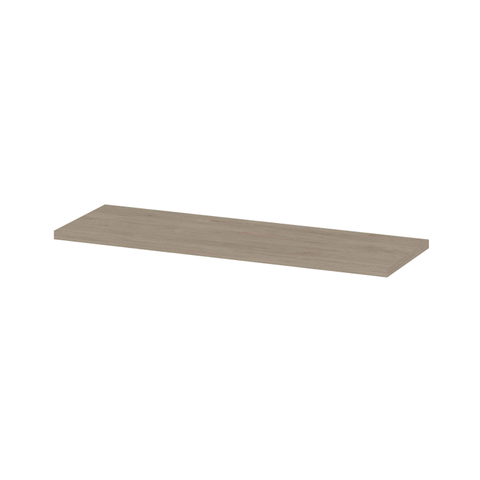 INK Topdeck Plan vasque - 140x45x3.5cm - pour meuble bas - MFC Chêne ivoire SW798525