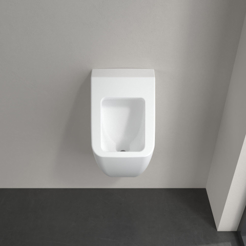 Villeroy & Boch venticello afzuigurinoir DirectFlush - met verdekte toevoer - 28.5x54.5x31.5cm CeramicPlus - voor deksel - Stone White (mat wit) SW209655