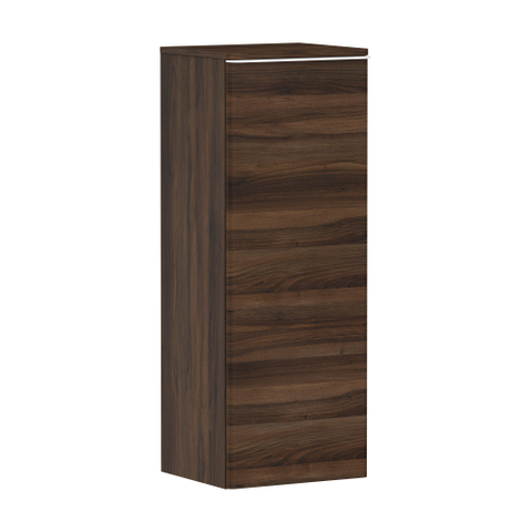 Hansgrohe Xelu Q Armoire mi-haute - 106.5x40x35cm - 1 porte - poignée chrome - fermeture amortie - charnière gauche - dark walnut SW995234