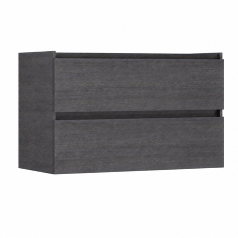 HR meubles de salle de bain Infinity meuble sous lavabo - 90x44.8x55cm - 2 tiroirs - sans poignée - wengé SW872624