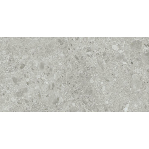 ÉCHANTILLON Terravito Mareno carreau mural et de sol - 60x120cm - 9.5mm - Rectangle - rectifié - Terrazzo - Gris Mat SW735773