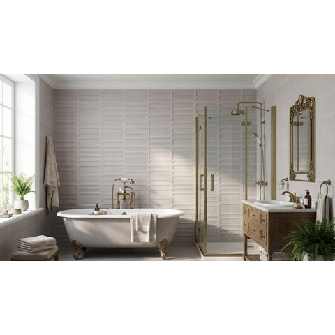 ÉCHANTILLON Terravito Alerno carreau mural - 40x120cm - 7mm - rectifié - Axel Pearl SW1130661