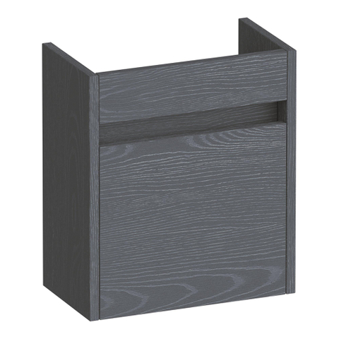 BRAUER Adore meuble de lavabo - 40x45x22cm - avec 1 porte sans poignée ouvrant à gauche Timber Grey SW1198171