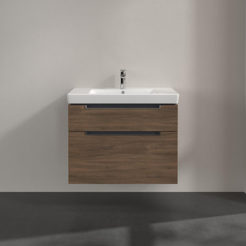 Villeroy & Boch Subway 2.0 wastafelonderkast - 78.7x59cm - 2 lades - Arizona Oak (mat hout) SW479948