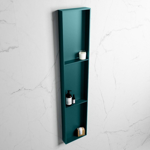 Mondiaz Easy nis 29.5x149.5x8cm voor Inbouw/opbouw 3 open vakken Solid surface Smag/Smag SW643898