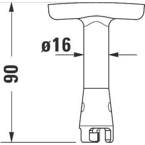 Duravit Service sleutel - voor urinoir SW197748