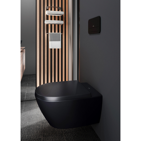 Villeroy & Boch Viconnect bedieningsplaat - 253x145mm - mat zwart SW644080