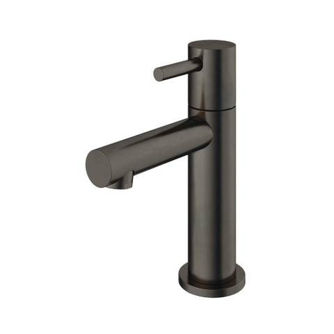 Hotbath Cobber Fonteinkraan - opbouw - L-uitloop - 8.5cm - mat verouderd ijzer (zwart) SW74049