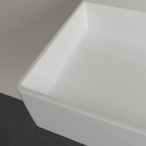 Villeroy & Boch memento 2.0 wastafel - voor handdoekhouders - 120x47cm - zonder overloop - zonder kraangat - White Alpine (glans wit) SW358478