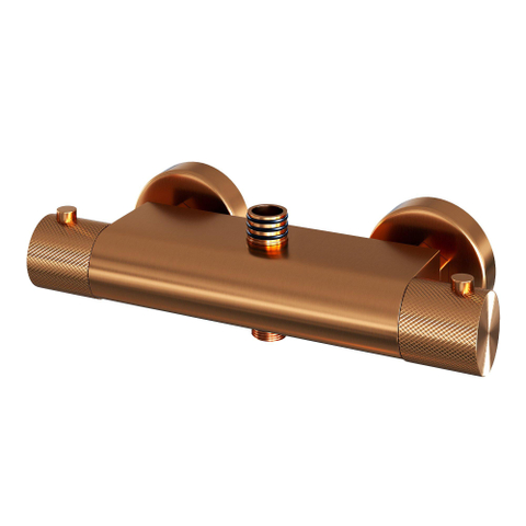 BRAUER Copper Carving ensemble de douche pluie apparent – douche de tête Ø 30 cm – barre de douche – douchette bâton – barre de douche 145 cm SW1164720