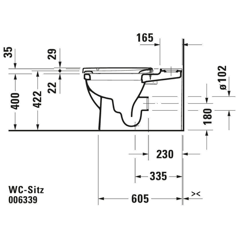 Duravit Universeel WC-zitting - 37.2x48.8x5.1cm - met softclose - met quickrelease Polypropyleen - wit 0314237