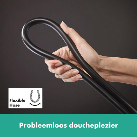 Hansgrohe Isiflex doucheslang - 160cm - mat zwart SW297293